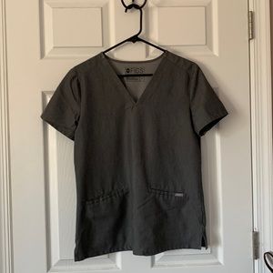 Casma scrub top -graphite